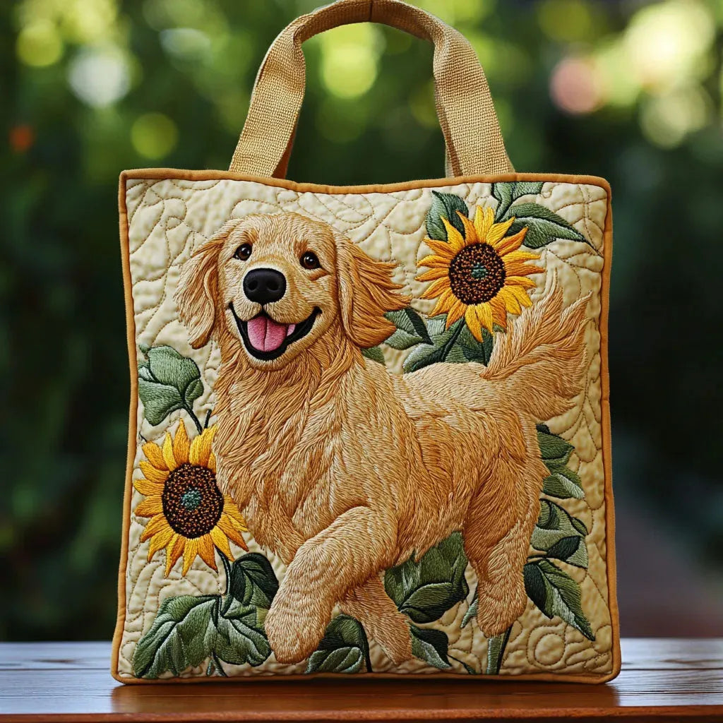Cheryl | Stylish Dog Floral Art Tote Bag Image