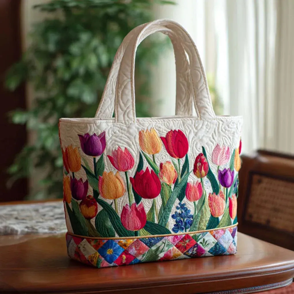 Jessica | Floral Rose Colored Tote Bag Image