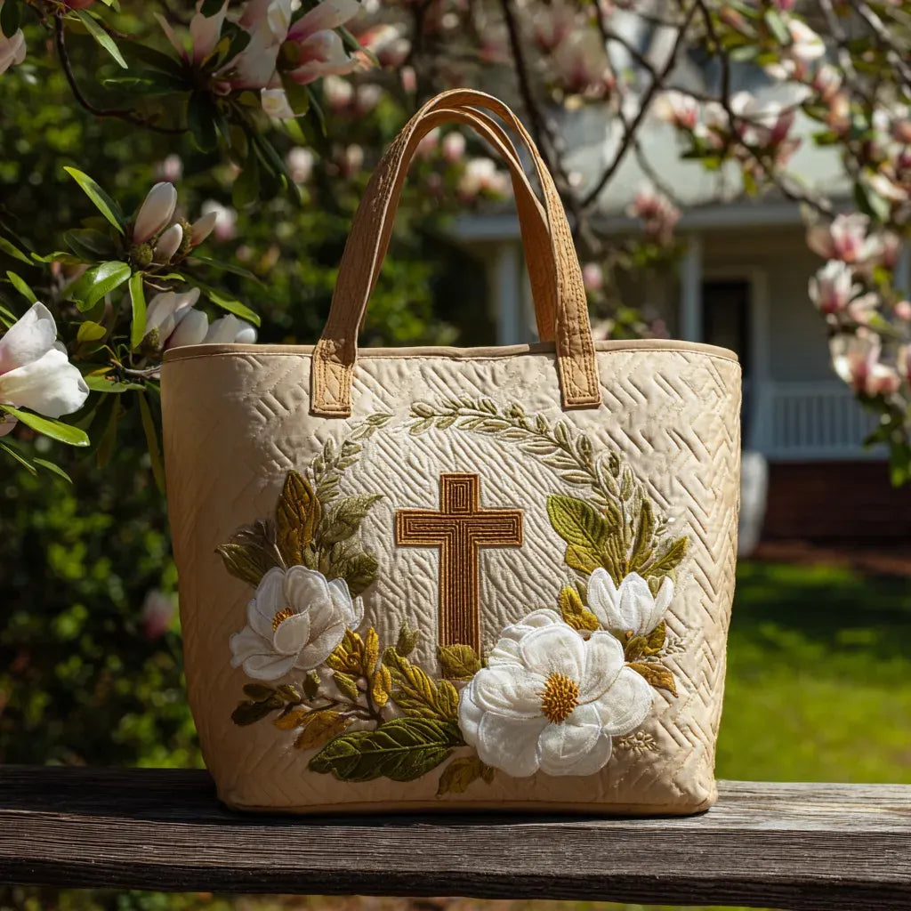 Alice | Elegant Cross Art Tote Bag Image