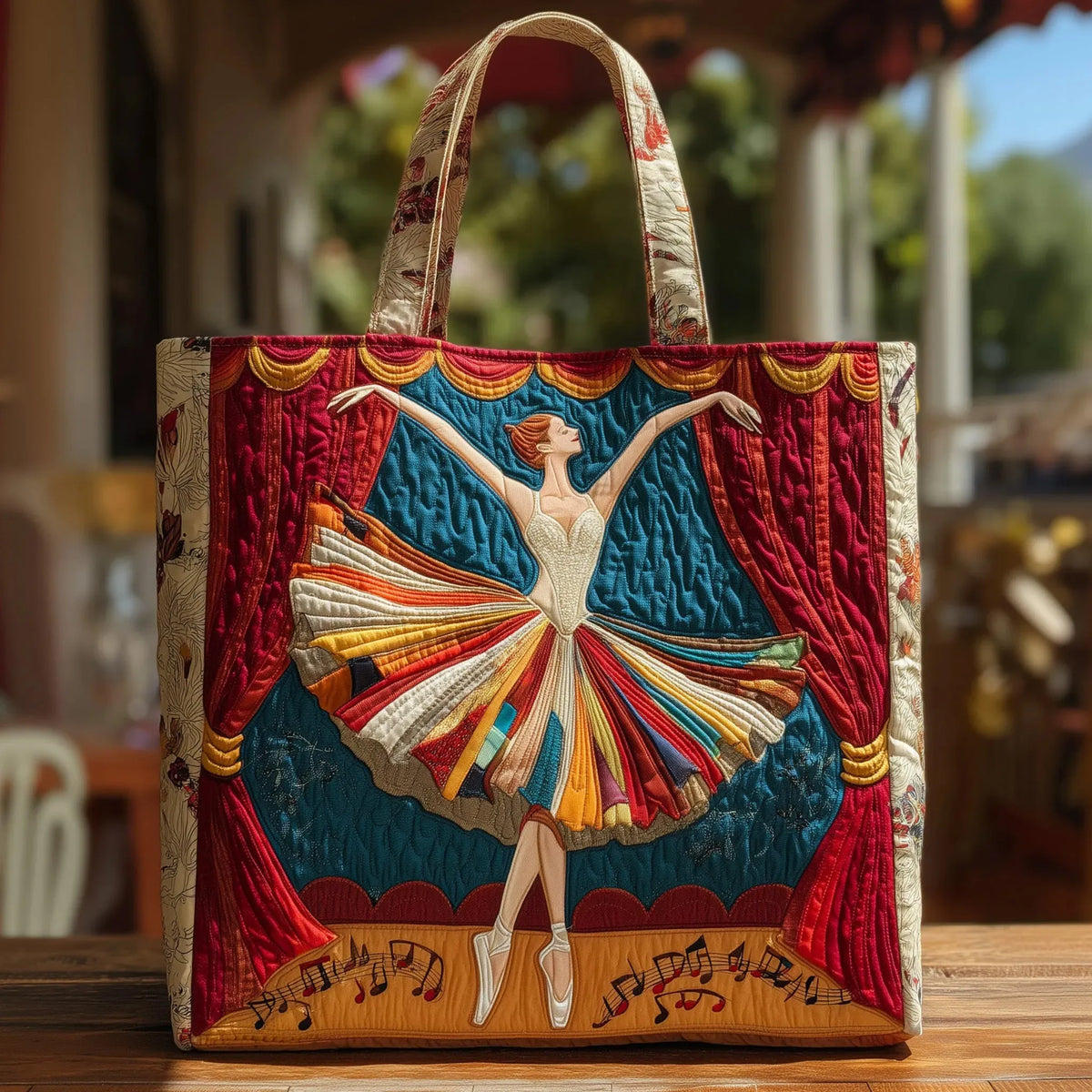 Kimberly | Multicolor Ballerina Art Tote Bag Image