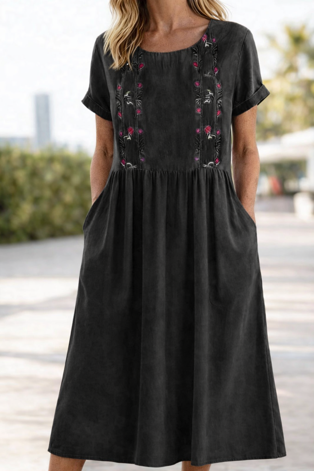 Trixie | Casual Summer Short Sleeve Dress Image