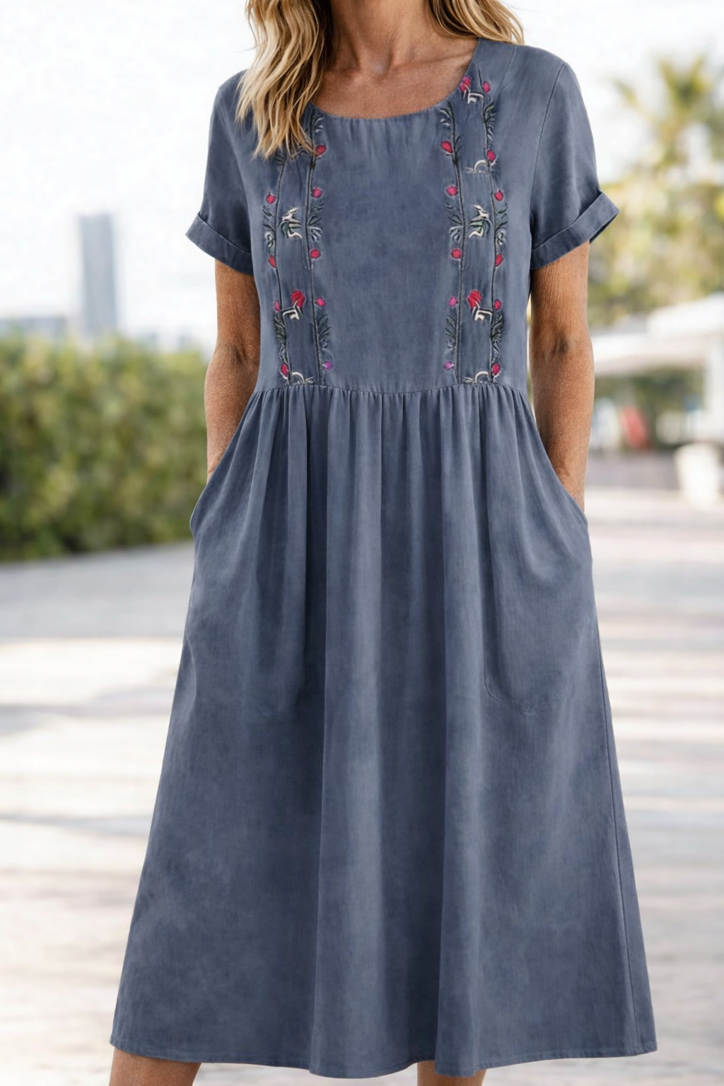 Trixie | Casual Summer Short Sleeve Dress Image
