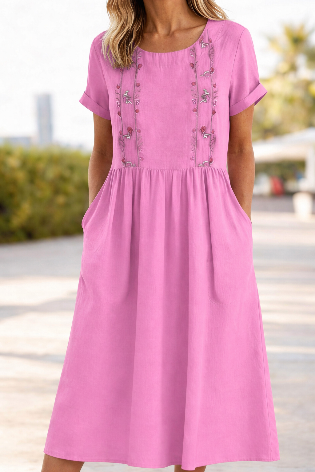 Trixie | Casual Summer Short Sleeve Dress Image