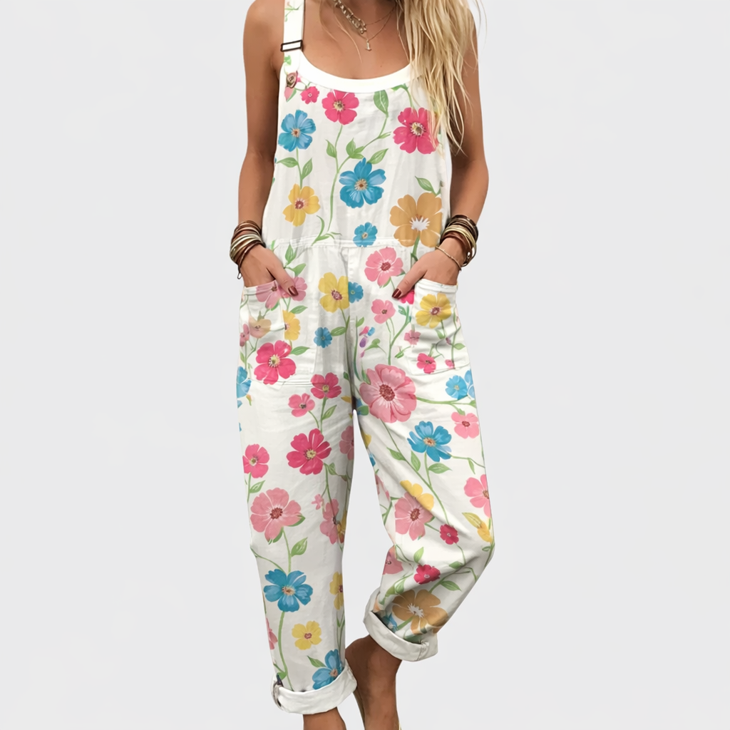 Patricia | Stylish Multicolor Floral Jumpsuit Image