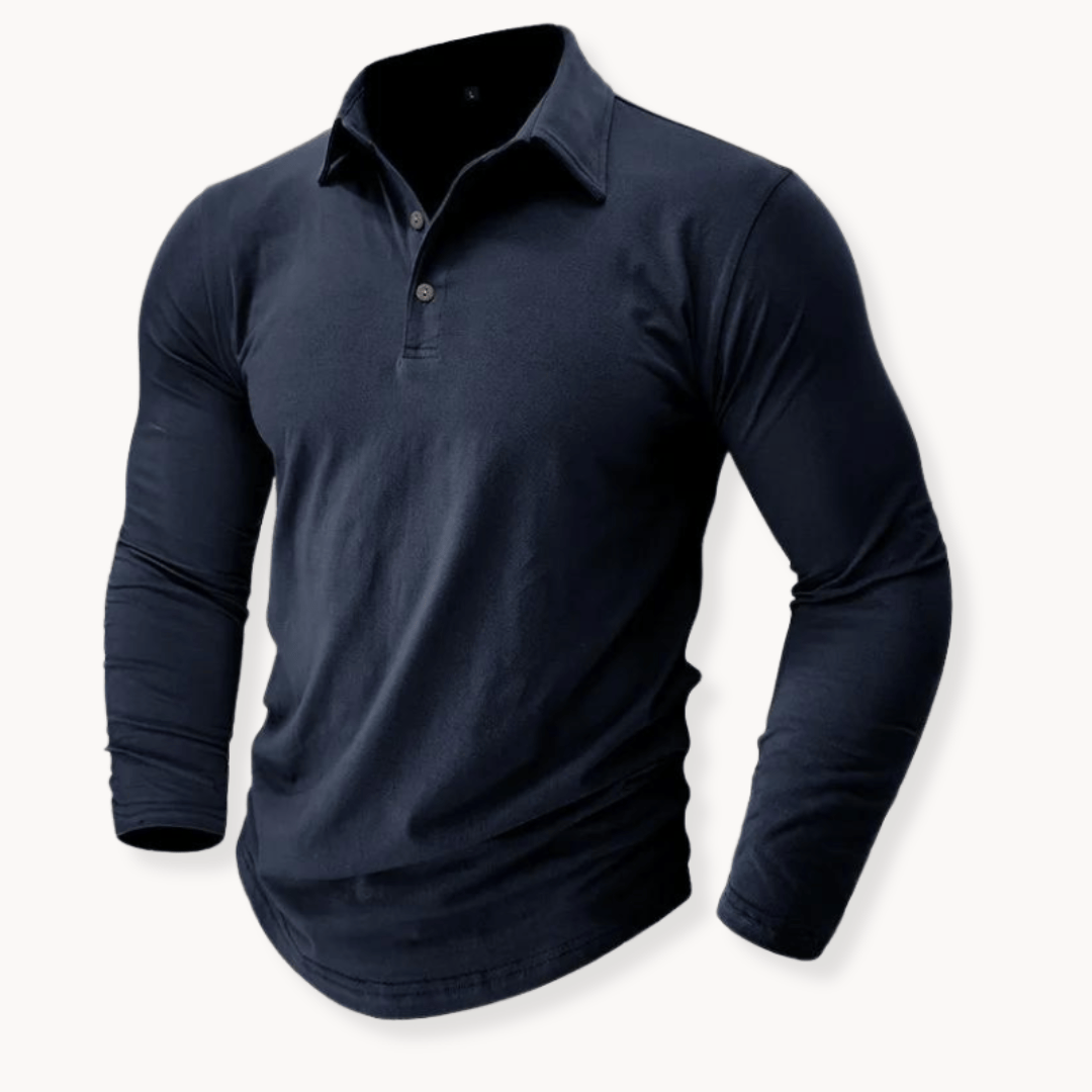 Andrei | Casual Long Sleeve Collared Polo Image