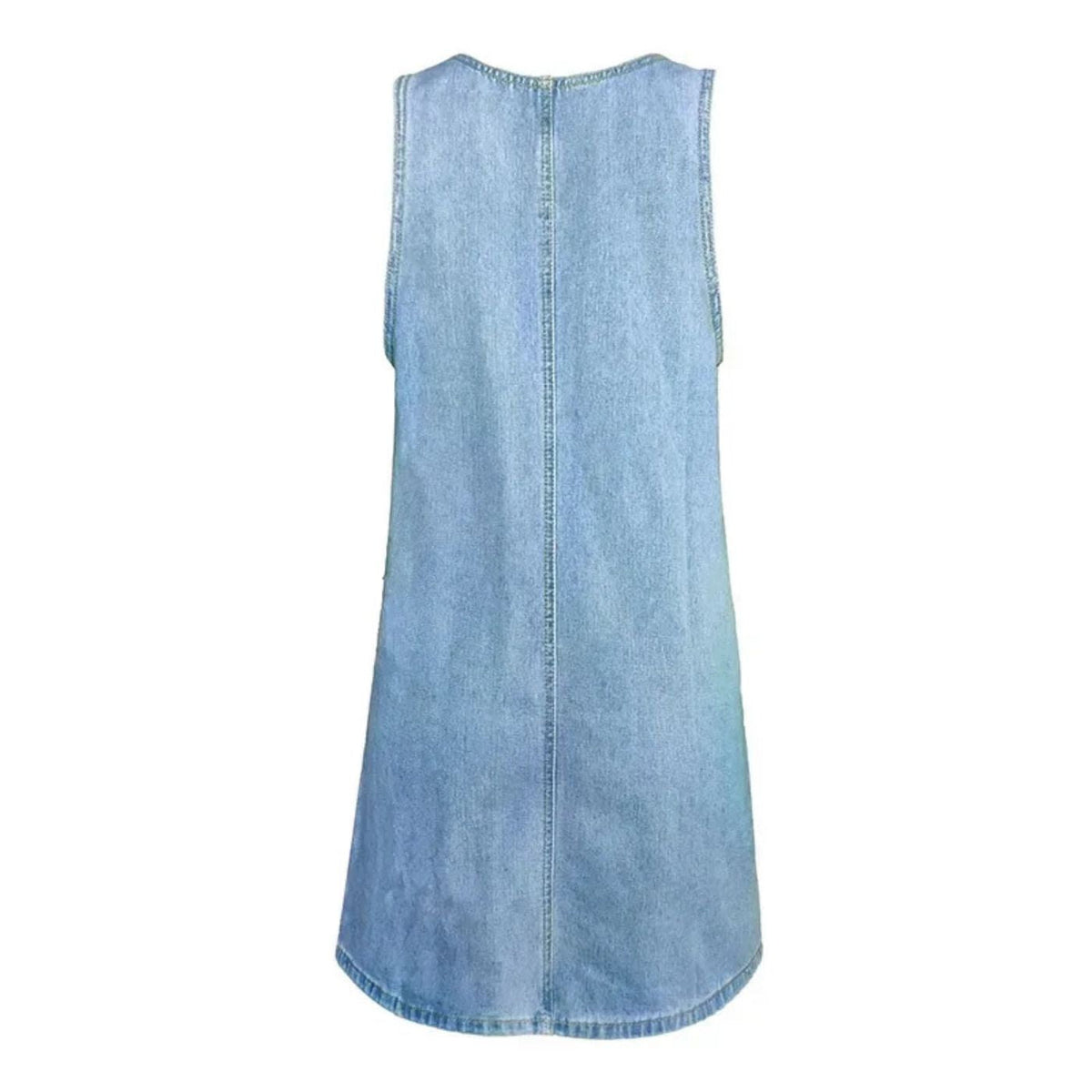 Deby | Comfortable Sleeveless Denim Dress Image