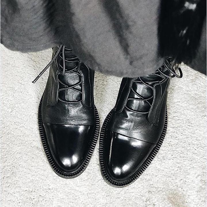 Sophia | Elegant Lace-Up Ankle Boots Image