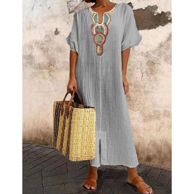 Marnie | Relaxed Bohemian Maxi Dress Image