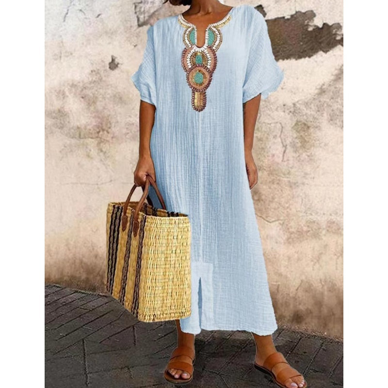 Marnie | Relaxed Bohemian Maxi Dress Image