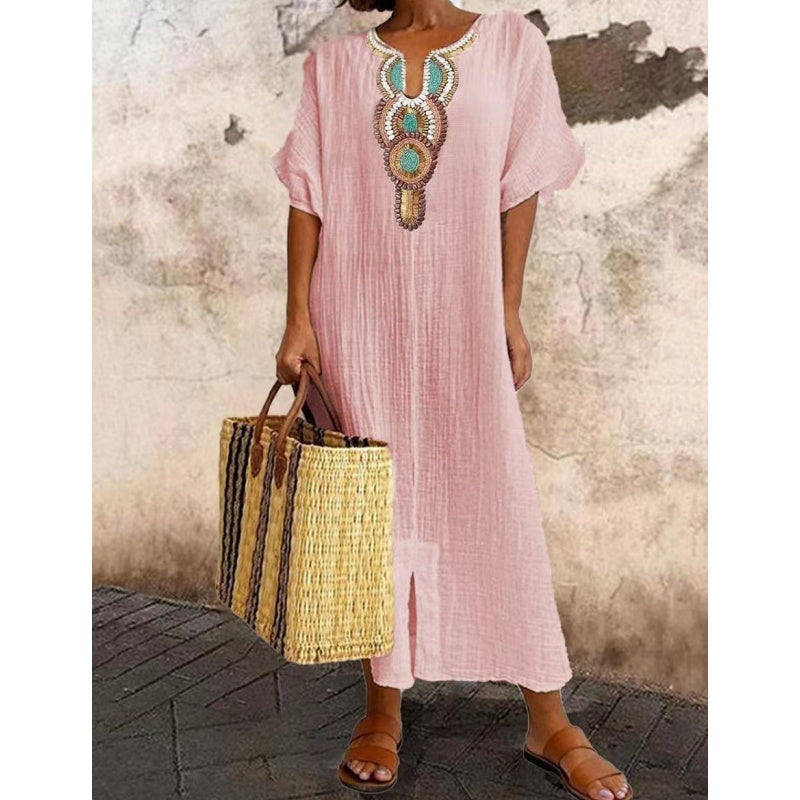 Marnie | Relaxed Bohemian Maxi Dress Image