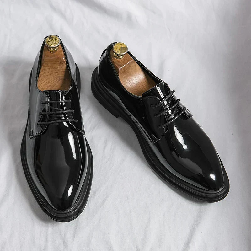 Winston | Polished Lace-Up Derby Shoes Image