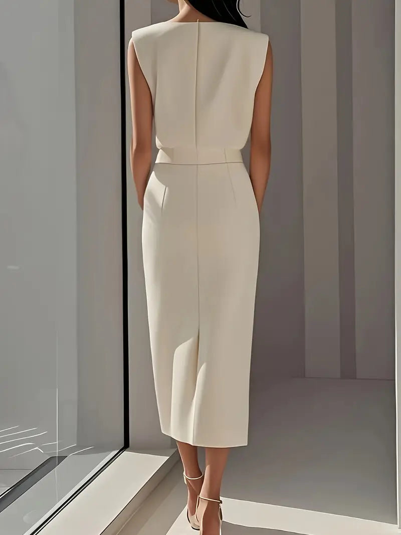 Dalia | Midi Dress with Side Slit Image