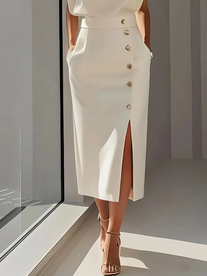 Dalia | Midi Dress with Side Slit Image