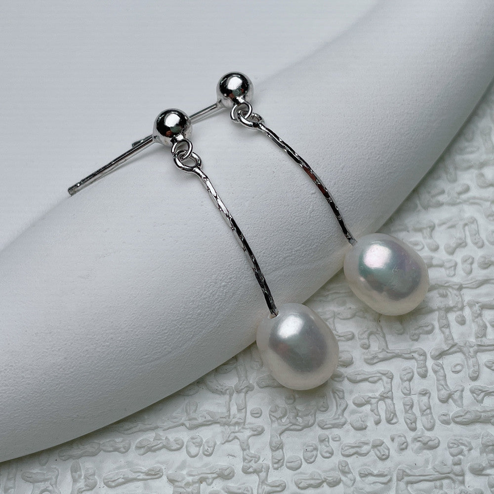 Colleen | Casual Drop Pearl Earrings Image