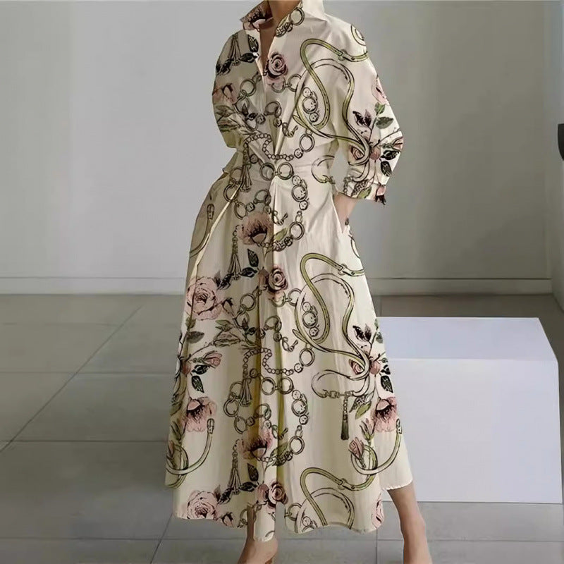 Alora | Elegant Front Wrap Collared Maxi Dress Image