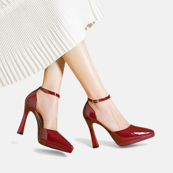Evette | Stylish Ankle Strap Pointed Heels Image
