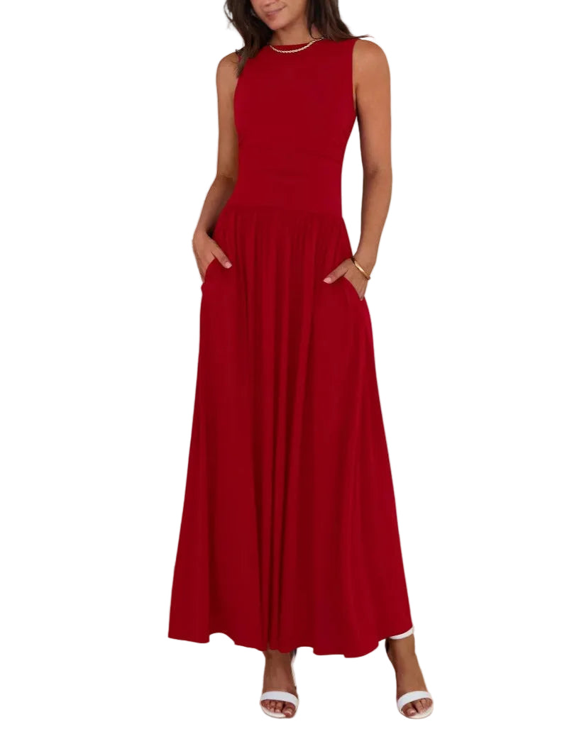 Madilyn | Chic Sleeveless High-Waisted Dress Image