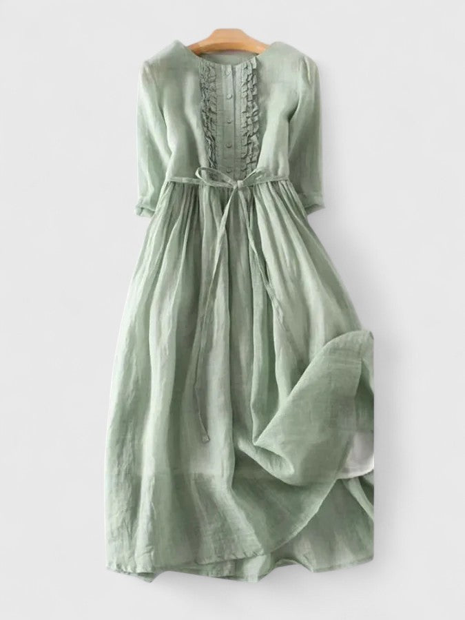 Martha | Elegant Mid Sleeve Lace Dress Image