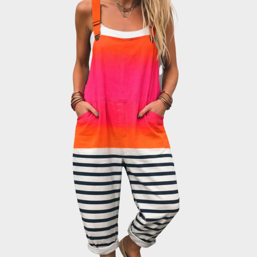 Irene | Comfortable Multicolor Art Jumpsuit Image