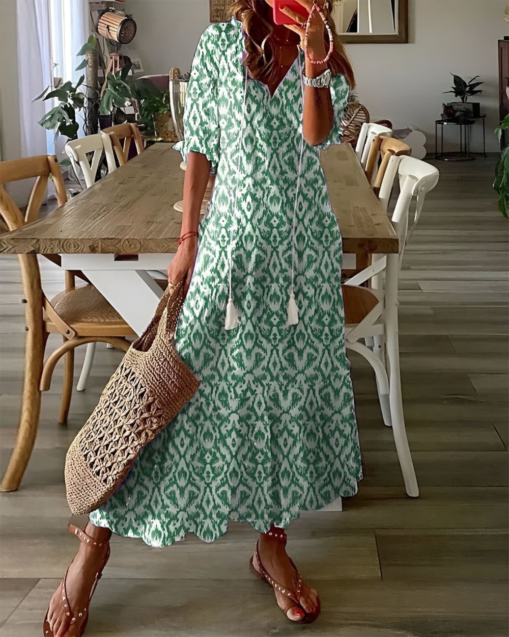 Sylvie | Bohemian Maxi Dress Image