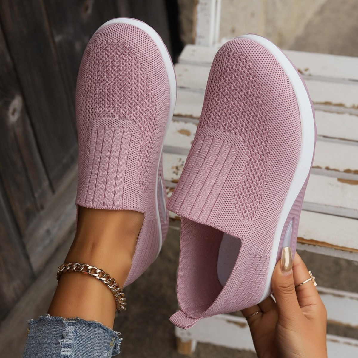 Carmen | Cushioned Slip-On Sneakers Image