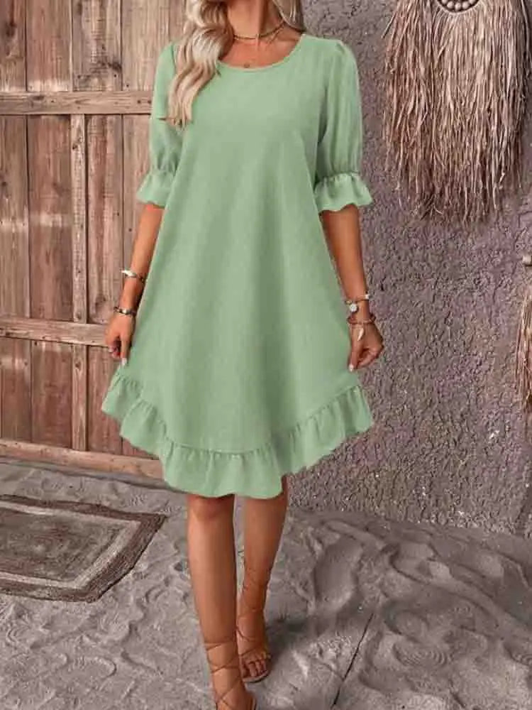 Sally | Summer dress with ruffles Image