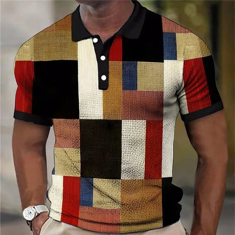 Kevin | Vibrant Plaid Pattern Shirt Image