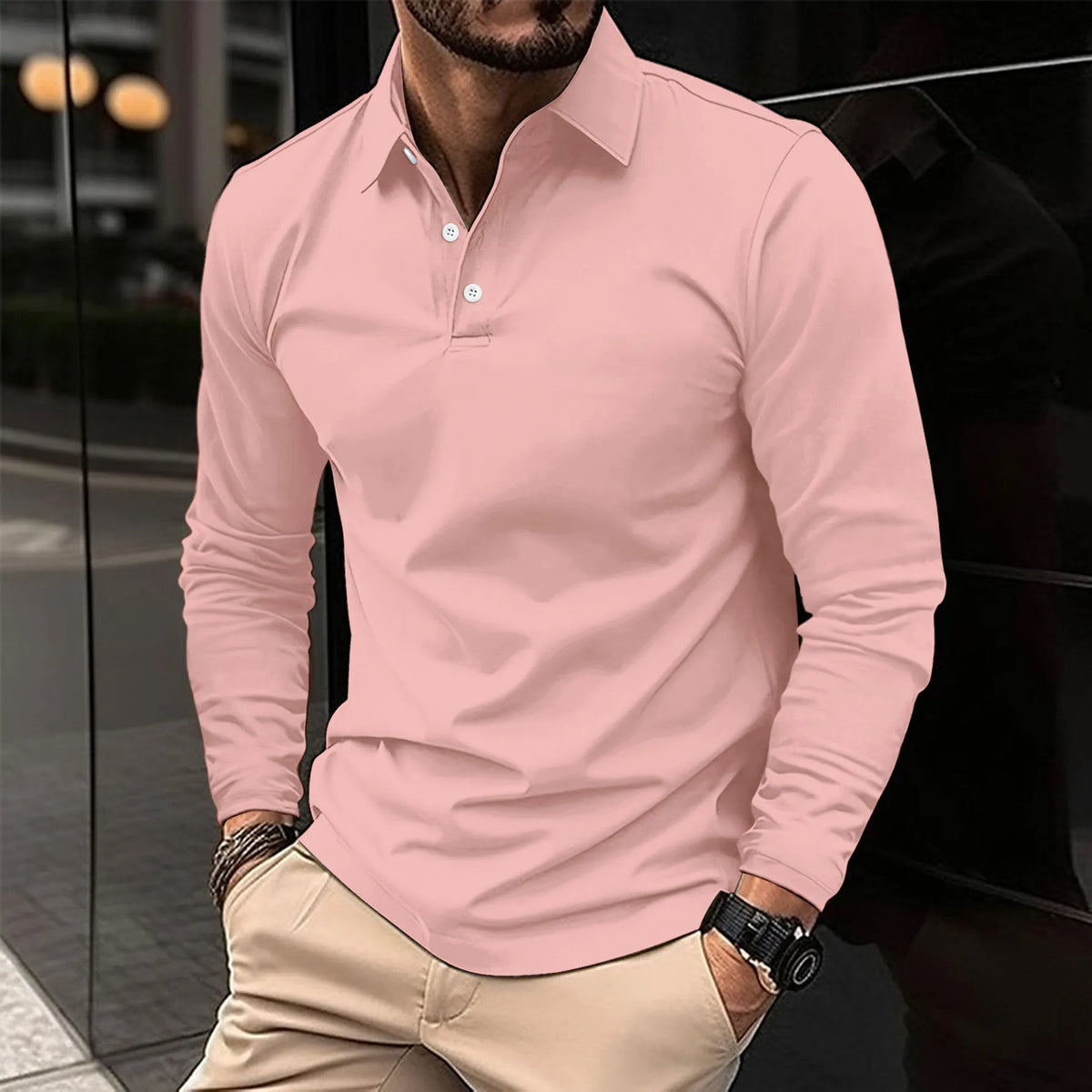 Luca | Smart Casual Long-Sleeved Polo Image
