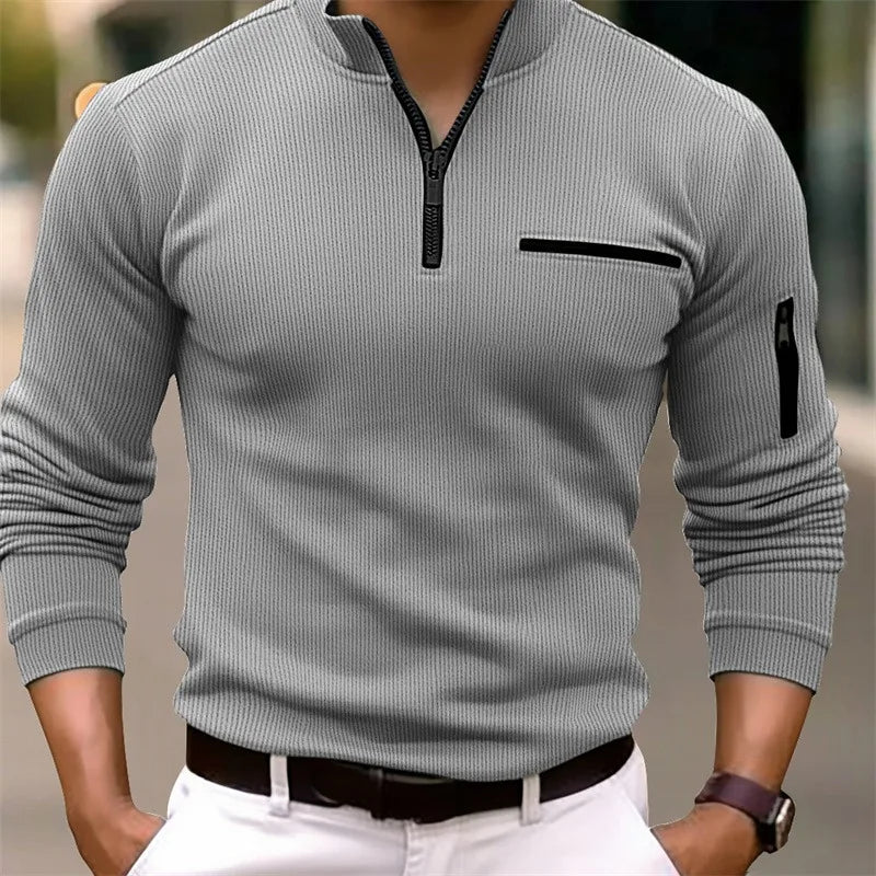 Logan | Classic Quarter Zip Sweater Image