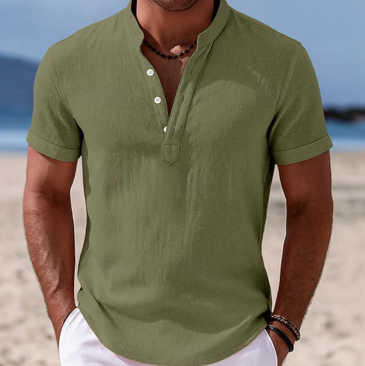 Atlas | Summer Button-Up Short Sleeve Shirt Image