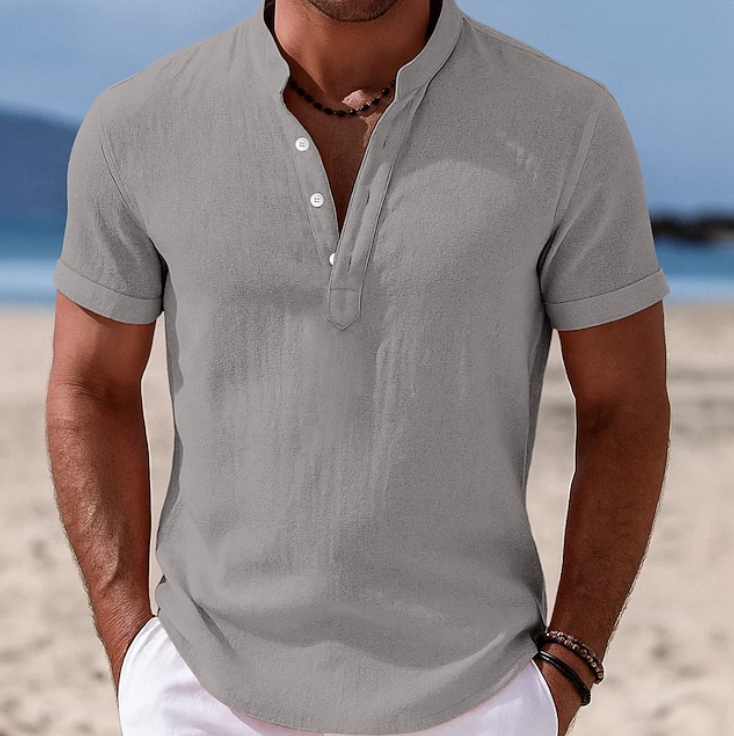 Atlas | Summer Button-Up Short Sleeve Shirt Image