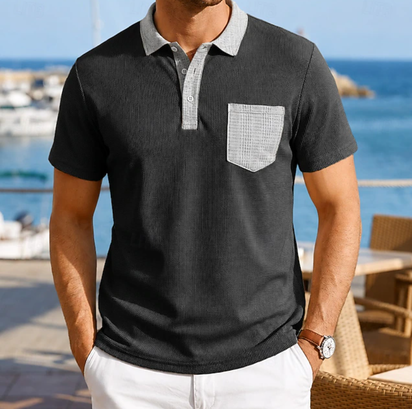 Harrison | Contrast Pocket Polo Shirt Image