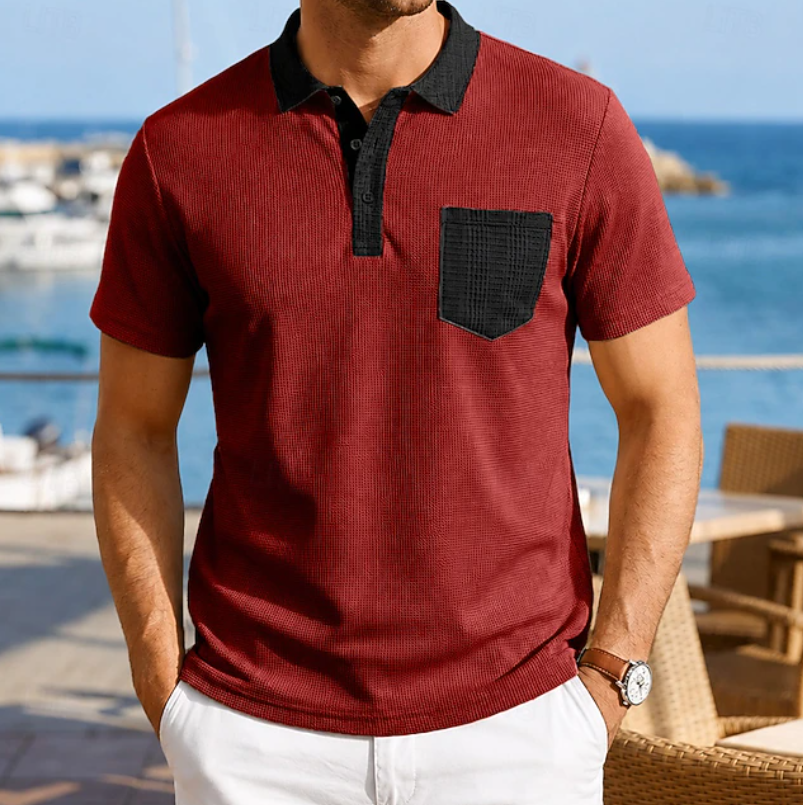 Harrison | Contrast Pocket Polo Shirt Image