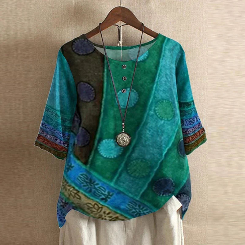 Raina | Casual Retro-Inspired Blouse Image