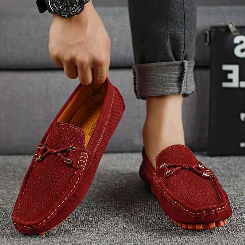 Owen | Classic Breathable Lace Loafers Image
