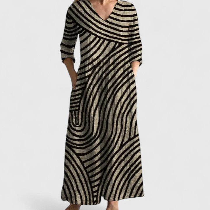 Vanessa | Comfortable Geometric Style Dress Image