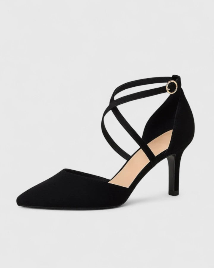 Jasmine | Elegant Long Lace Pointed Heels Image