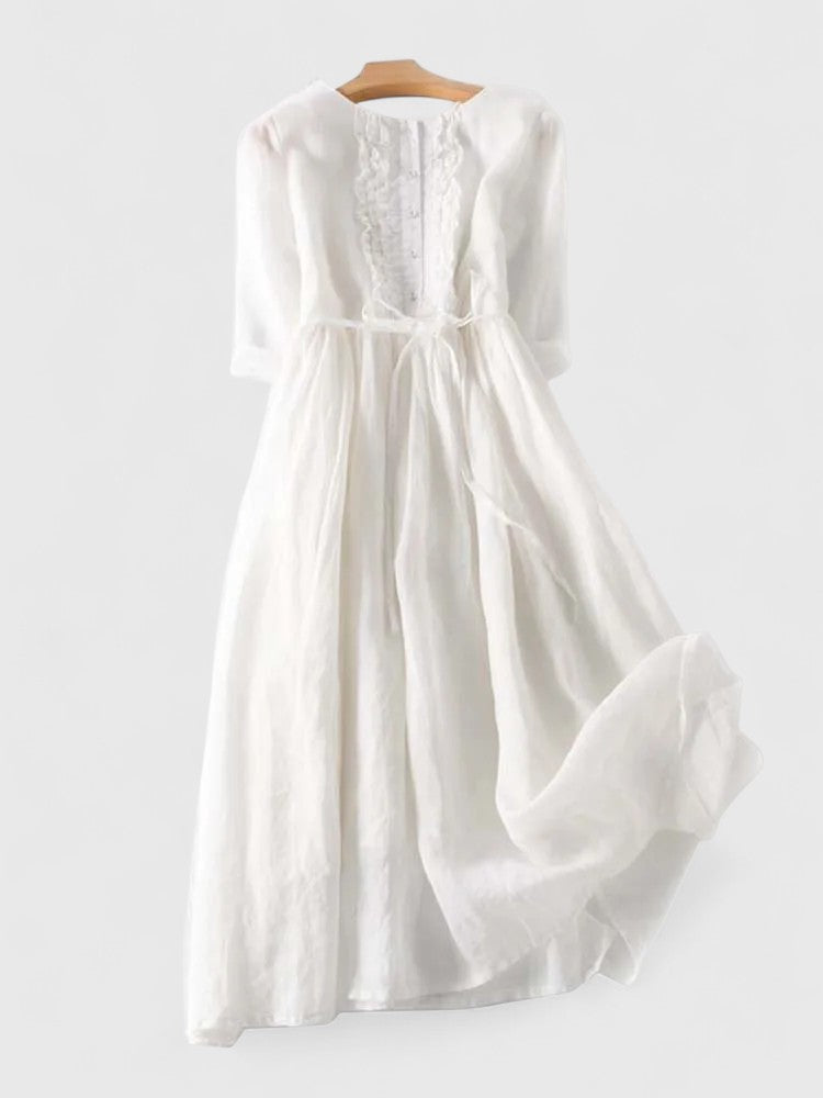 Martha | Elegant Mid Sleeve Lace Dress Image