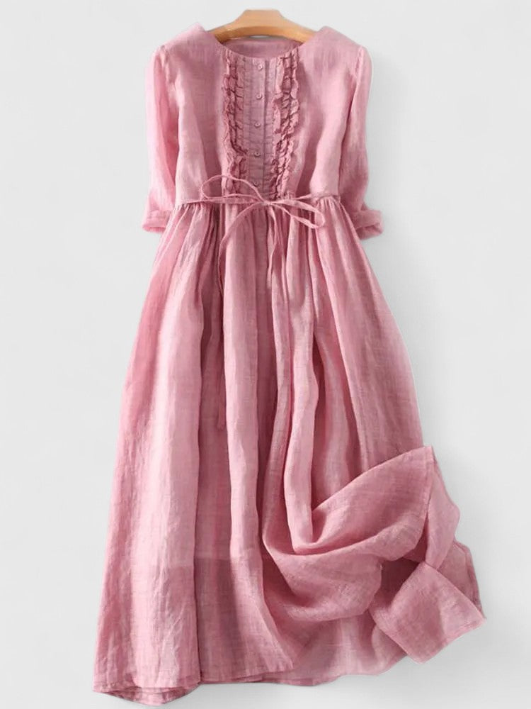 Martha | Elegant Mid Sleeve Lace Dress Image