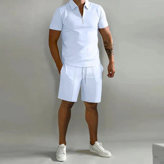 Jacob | Refined Polo and Tailored Shorts Set Image