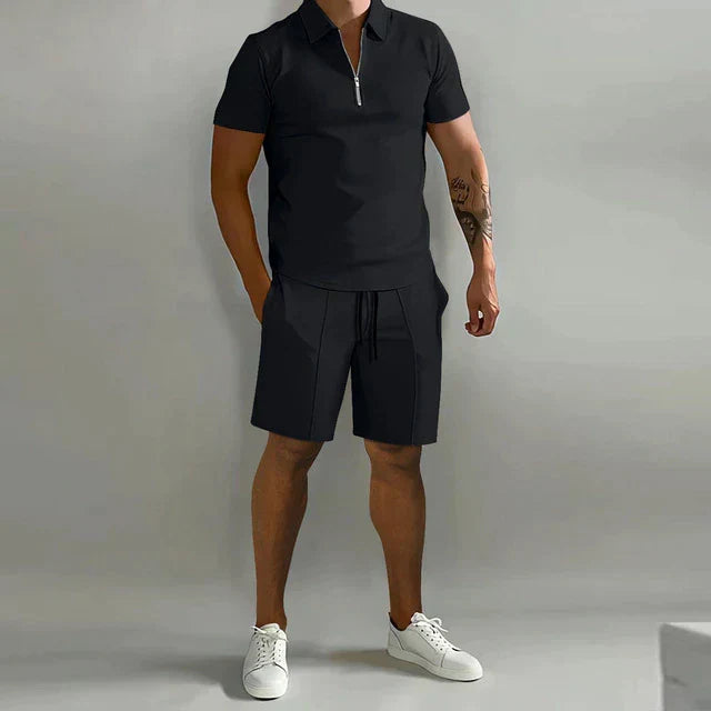 Jacob | Refined Polo and Tailored Shorts Set