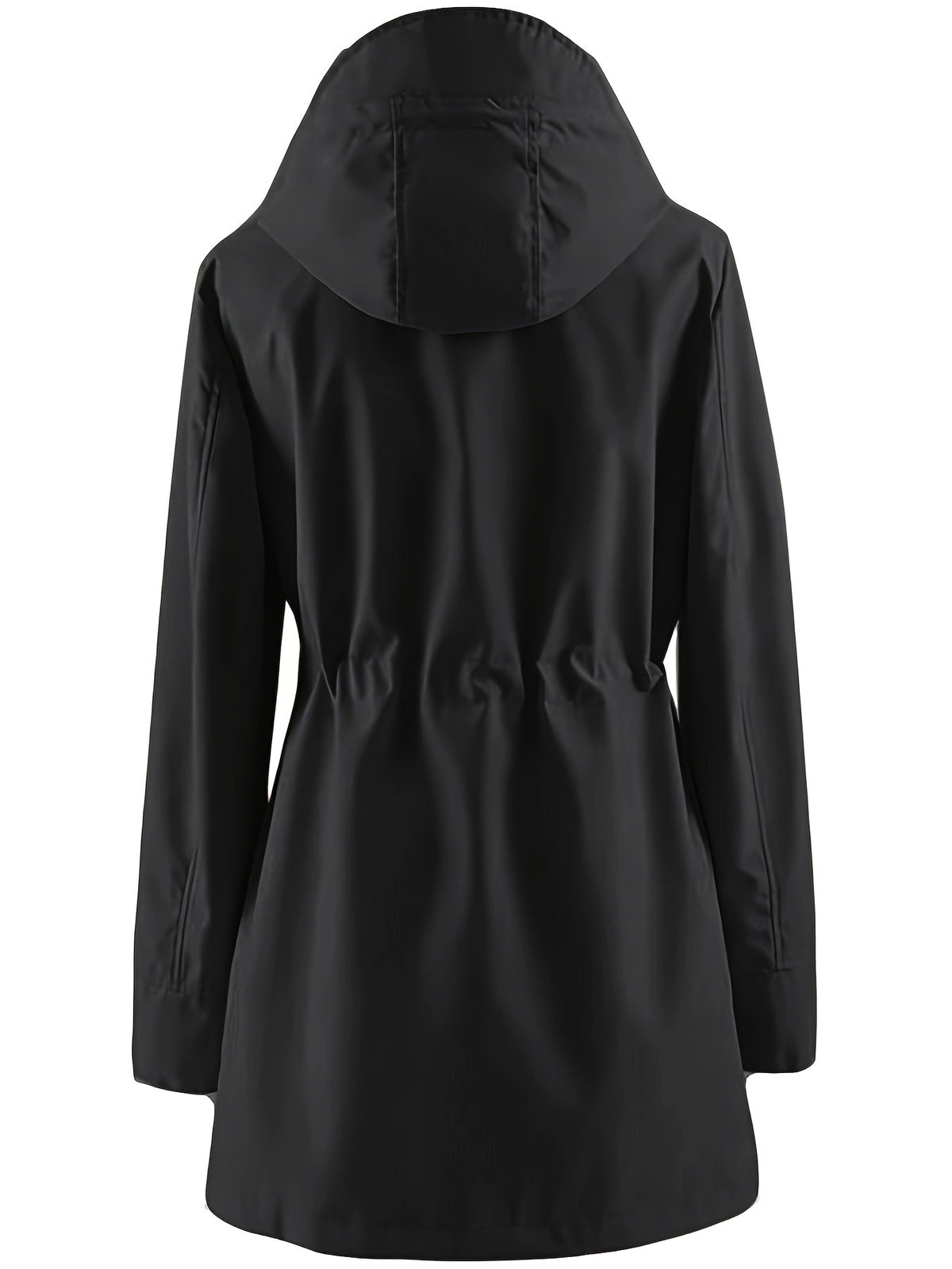 Joyce | Hooded Drawstring Rain Jacket