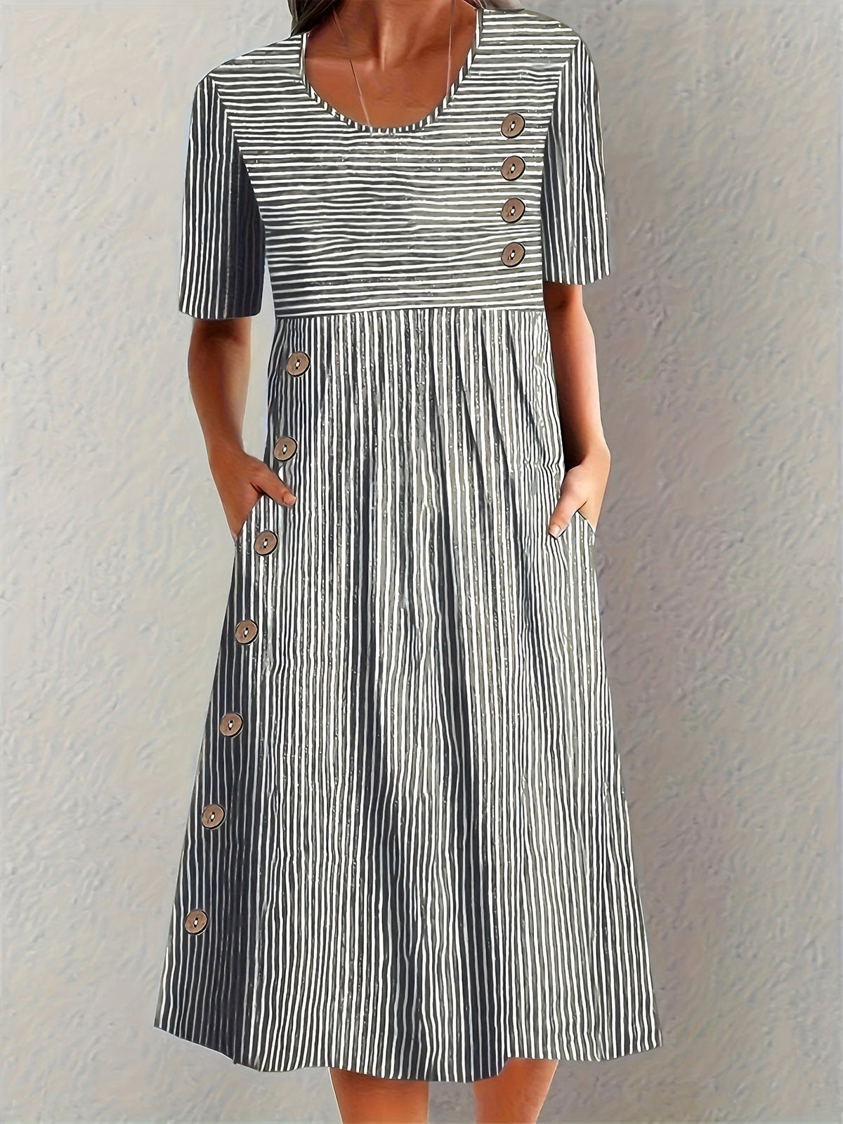 Lillian | Striped Summer Dress Image