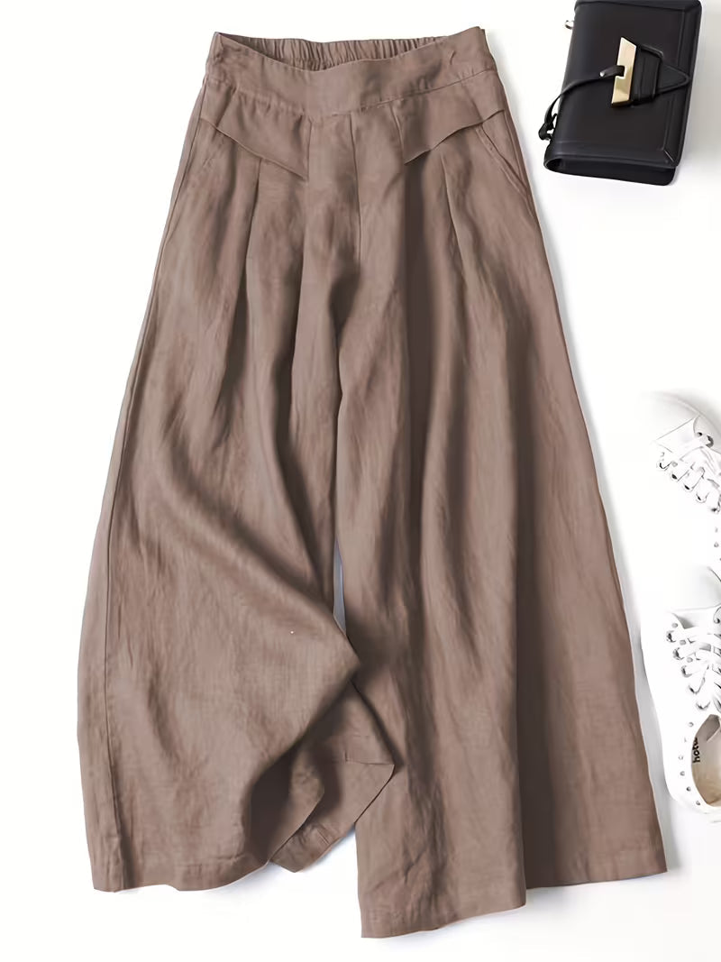 Valeria | Breathable Loose Wide-Leg Pants Image