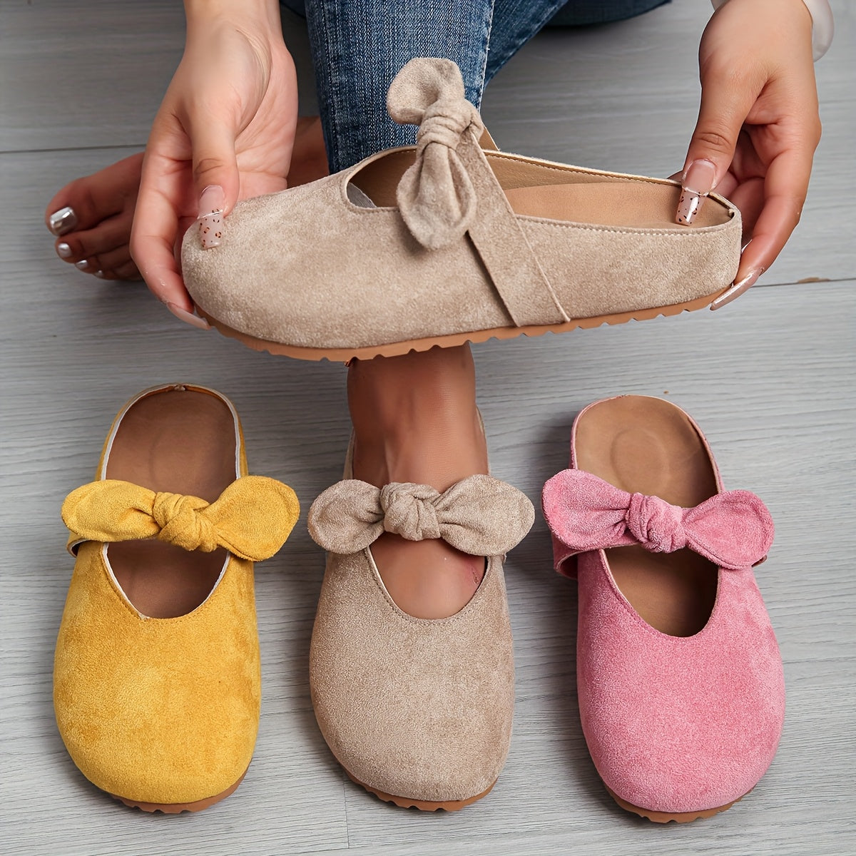 Whitney | Soft Bow Slip-On Mules Image
