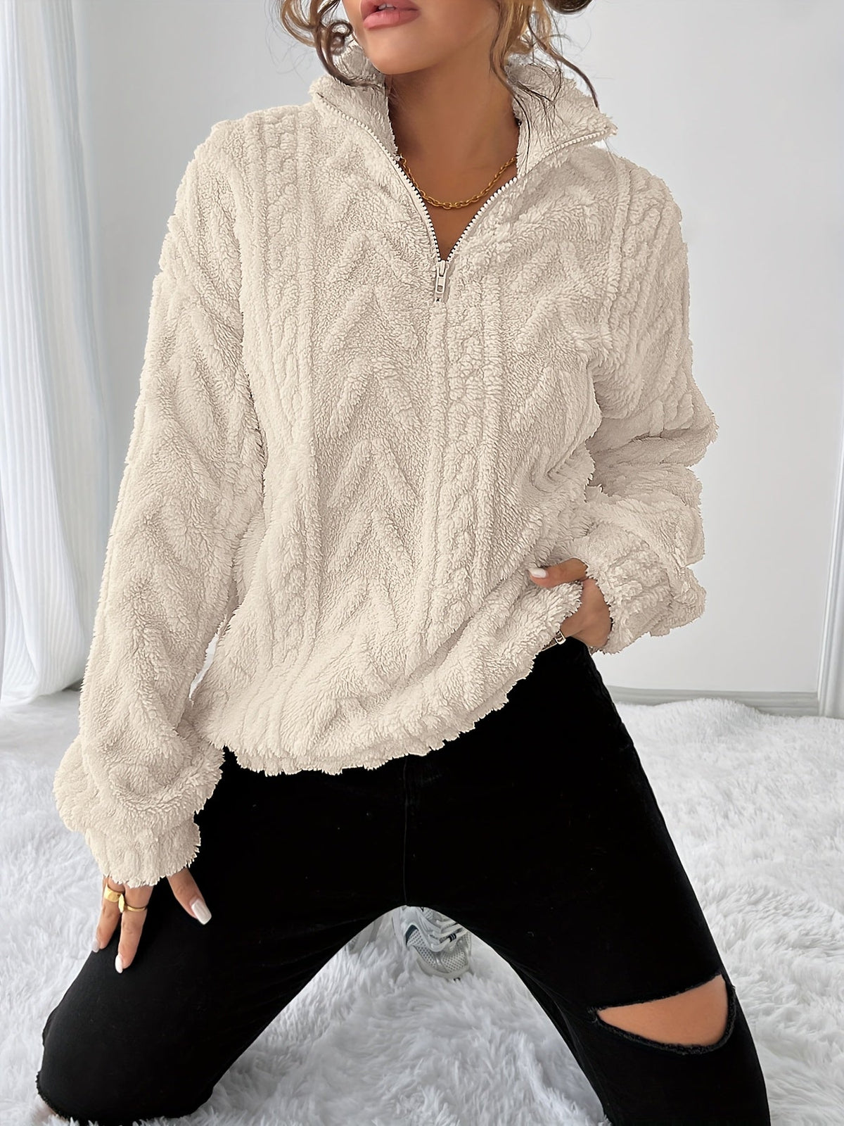 Kristen | Cozy Textured Pullover Image