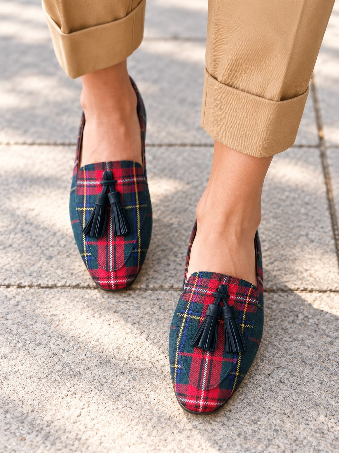 Addison | Scottish Fringes Chic Loafer