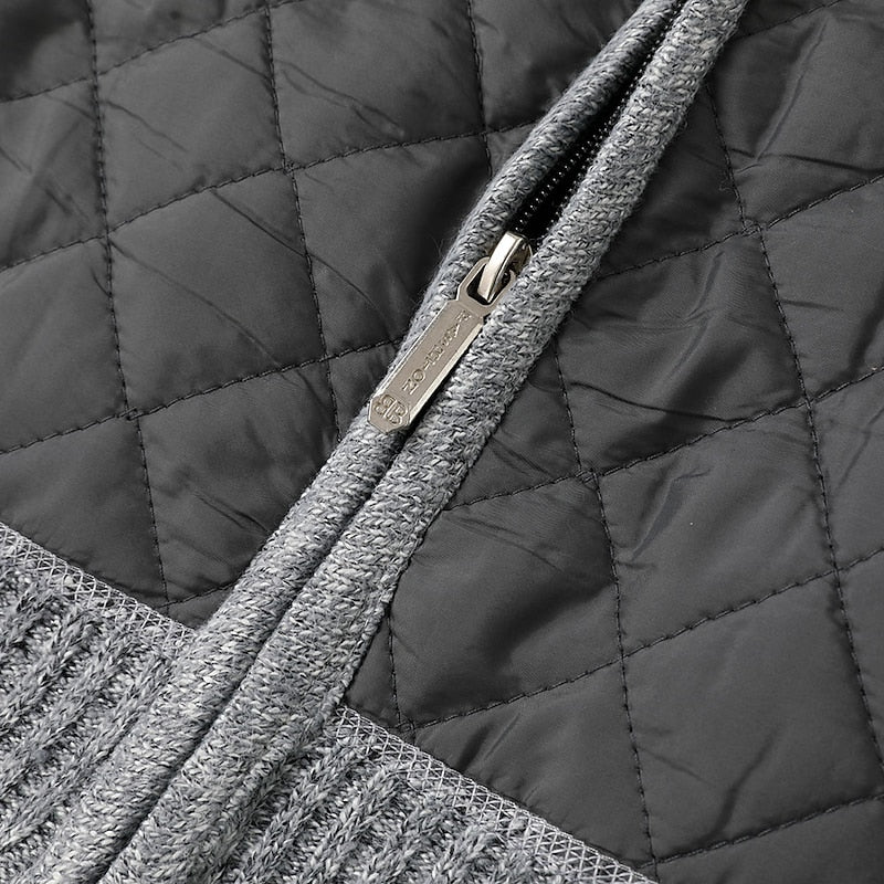 Nicholas | Zip-Up Stand Collar Cardigan Image