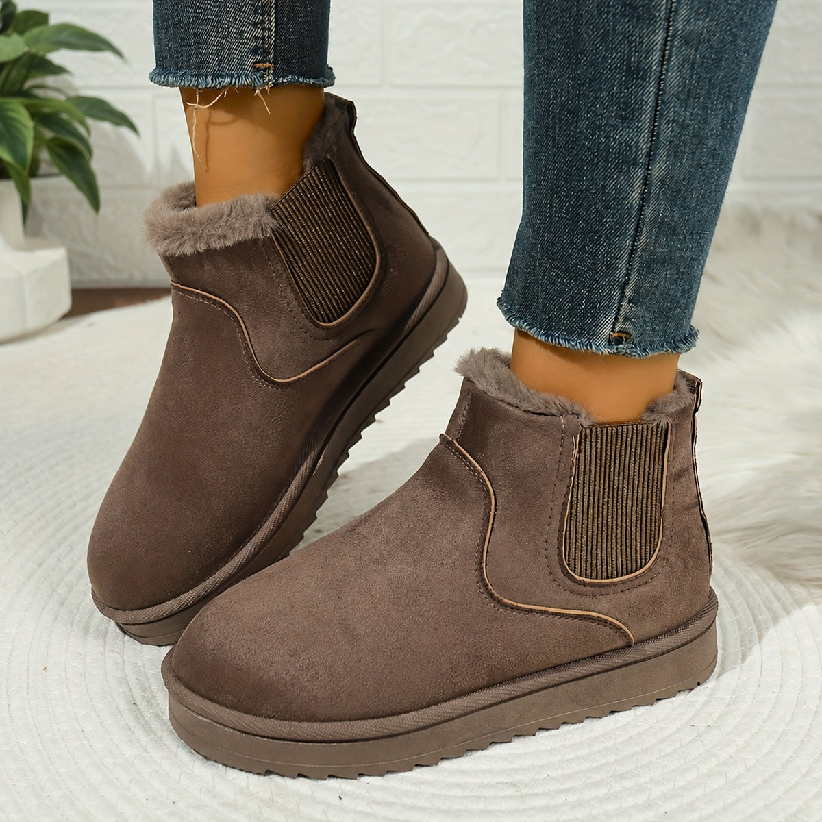 Adrienne | Cozy Platform Ankle Boots Image
