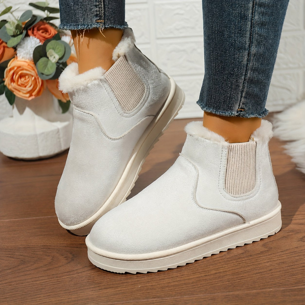 Adrienne | Cozy Platform Ankle Boots